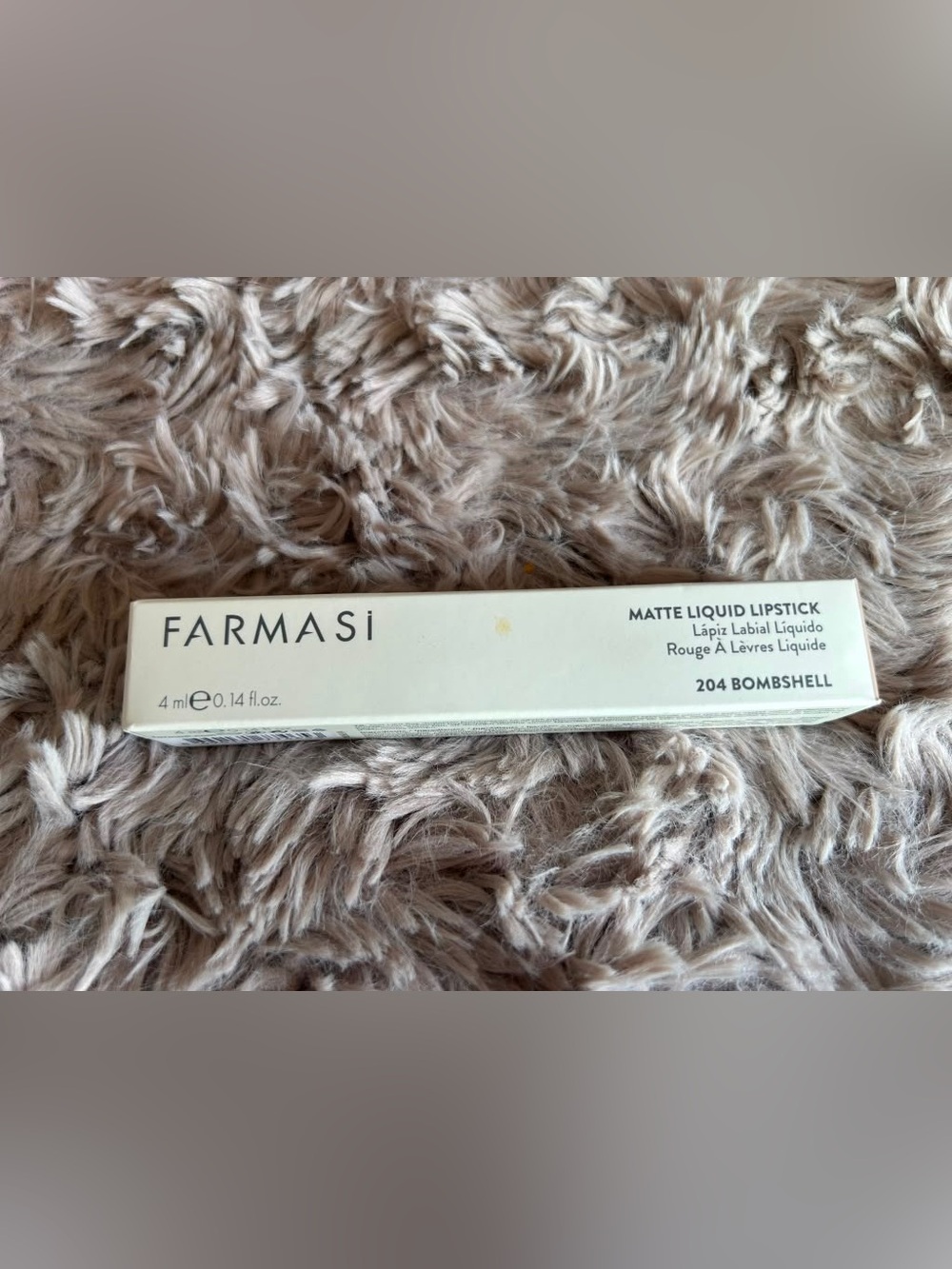 Farmasi Matte Liquid Lipstick Packaging in Beige Neutral